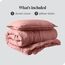 Bare Home Bettbezug-Set für Einzelbett, hochwertiges 1800er-Bettwäsche-Set, leicht, kühlender Bettbezug, Bettbezug mit 1 Kissenbezug (Einzelbett, Sandwash Dusty Rose)
