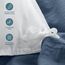 Bare Home Sandwashed Bettbezug und Kissenbezug Set – Kaisergröße – Premium 1800 Ultra weich – leicht – kühlender Bettbezug – Bettbezug mit 2 Kissenbezügen (Kaiser, sandgewaschenes Bering Sea)