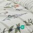 BEDSURE Bettwäsche 155x220 3teilig Bettbezug - Bettwäsche-Sets 155 x 220 cm mit 2 Kissenbezüge 80x80 cm, ÖKO-TEX Weiß Bedding Muster Blumen Gestreift für Einzelbett mit Reißverschluss