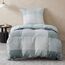 BEDSURE Bettwäsche 135x200 2teilig Bettbezug - Bettwäsche-Sets 135 x 200 cm mit Kissenbezug 80x80 cm, ÖKO-TEX Wendebettwäsche Bedding Blau Plaid Kariert Muster für Einzelbett mit Reißverschluss