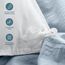 Bare Home Bettbezug-Set für Einzelbett, hochwertiges 1800er-Bettwäsche-Set, leicht, kühlender Bettbezug, Bettbezug mit 1 Kissenbezug (Einzelbett, Sandwash Dusty Blue)