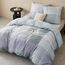 BEDSURE Bettwäsche 155x220 3teilig Bettbezug - Bettwäsche-Sets 155 x 220 cm mit 2 Kissenbezüge 80x80 cm, ÖKO-TEX Wendebettwäsche Bedding Blau Plaid Kariert Muster für Einzelbett mit Reißverschluss