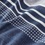BEDSURE Bettwäsche 135x200 4teilig Bettbezug - Bettwäsche-Sets 135 x 200 cm 2er Set mit 2 Kissenbezüge 80x80cm, ÖKO-TEX Wendebettwäsche Bedding Blau Gestreift Muster mit Reißverschluss
