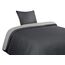 Utopia Bedding Bettwäsche 135x200 Set - Mikrofaser Bettbezug 135x200 cm + 1 Kissenbezug 80x80 cm - Dunkelgrau/Hellgrau