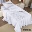 Utopia Bedding Bettwäsche-Set für TwinXL-Bettgröße, 2er-Pack Bettlaken-Sets, ideal für Spas, Hotels und Gästezimmer, gebürstete Mikrofaser, schrumpf- und lichtbeständig, pflegeleicht (weiß)