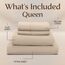 Utopia Bedding, Bettwäscheset für Queen Size Bett, 4-teilig, aus weicher und atmungsaktiver Mikrofaser, inklusive 1 Spannbettlaken, 1 Bettlaken und 2 Kissenbezügen, beige (Sand)