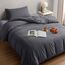 Utopia Bedding Bettwäsche 135x200 Set - Mikrofaser Bettbezug 135x200 cm + 1 Kissenbezug 50x75 cm - Grau