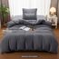Utopia Bedding Bettwäsche 135x200 Set - Mikrofaser Bettbezug 135x200 cm + 1 Kissenbezug 80x80 cm - Grau