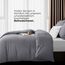 Utopia Bedding Bettwäsche 135x200 4teilig - Mikrofaser 2 Bettbezug 135x200 cm + 2 Kissenbezüge 80x80 cm - Grau