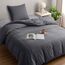 Utopia Bedding Bettwäsche 135x200 Set - Mikrofaser Bettbezug 135x200 cm + 1 Kissenbezug 80x80 cm - Grau
