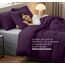 Utopia Bedding Bettwäsche 135x200 Set - Mikrofaser Bettbezug 135x200 cm + 1 Kissenbezug 80x80 cm - Lila