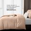 Utopia Bedding Bettwäsche 135x200 4teilig - Mikrofaser 2 Bettbezug 135x200 cm + 2 Kissenbezüge 80x80 cm - Beige