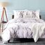 BEDSURE Bettwäsche 220x240 3teilig Bettbezug - Bettwäsche-Sets 220 x 240 cm mit 2 Kissenbezüge 80x80 cm, Weich Wendebettwäsche Bedding Marmor Weiß für Doppelbett mit Reißverschluss