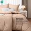 Utopia Bedding Bettwäsche 135x200 4teilig - Mikrofaser 2 Bettbezug 135x200 cm + 2 Kissenbezüge 80x80 cm - Beige