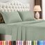 Utopia Bedding Queensize-Bettlaken-Set, 4-teiliges Bettlaken für Queen-Size-Bett, weiche und atmungsaktive Mikrofaser, enthält 1 Spannbetttuch, 1 Bettlaken und 2 Kissenbezüge (Heather Sage)
