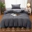 Utopia Bedding Bettwäsche 135x200 Set - Mikrofaser Bettbezug 135x200 cm + 1 Kissenbezug 50x75 cm - Grau