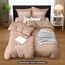 Utopia Bedding Bettwäsche 135x200 4teilig - Mikrofaser 2 Bettbezug 135x200 cm + 2 Kissenbezüge 80x80 cm - Beige