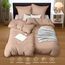 Utopia Bedding Bettwäsche 135x200 4teilig - Mikrofaser 2 Bettbezug 135x200 cm + 2 Kissenbezüge 80x80 cm - Beige