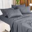 Utopia Bedding King-Size-Bettwäsche-Set, Packung mit 2 Bettlaken-Sets, perfekt für Spa, Hotel und Gästezimmer, gebürstete Mikrofaser, schrumpf- und lichtbeständig, pflegeleicht, Grau