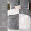BEDSURE Bettwäsche 200x220 3teilig Bettbezug - Bettwäsche-Sets 200 x 220 cm mit 2 Kissenbezüge 80x80 cm, ÖKO-TEX Wendebettwäsche Bedding Muster Grau Zweige für Doppelbett mit Reißverschluss