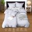 Utopia Bedding Bettwäsche 135x200 4teilig - Mikrofaser 2 Bettbezug 135x200 cm + 2 Kissenbezüge 80x80 cm - Weiß