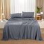 Utopia Bedding King-Size-Bettwäsche-Set, Packung mit 2 Bettlaken-Sets, perfekt für Spa, Hotel und Gästezimmer, gebürstete Mikrofaser, schrumpf- und lichtbeständig, pflegeleicht, Grau