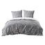 BEDSURE Bettwäsche 200x220 3teilig Bettbezug - Bettwäsche-Sets 200 x 220 cm mit 2 Kissenbezüge 80x80 cm, ÖKO-TEX Wendebettwäsche Bedding Muster Grau Zweige für Doppelbett mit Reißverschluss