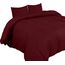 Utopia Bedding Bettwäsche 220x240 Set - Mikrofaser Bettbezug 240x220 cm + 2 Kissenbezüge 65x65 cm - Burgund