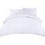 Utopia Bedding Bettwäsche Set - Mikrofaser Bettbezug 230x220 cm + 2 Kissenbezüge 50x75 cm - Weiß