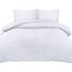 Utopia Bedding Bettwäsche Set - Mikrofaser Bettbezug 230x220 cm + 2 Kissenbezüge 50x75 cm - Weiß