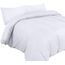 Utopia Bedding Bettwäsche Set - Mikrofaser Bettbezug 230x220 cm + 2 Kissenbezüge 50x75 cm - Weiß