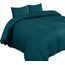 Utopia Bedding Bettwäsche 220x240 Set - Mikrofaser Bettbezug 240x220 cm + 2 Kissenbezüge 65x65 cm - Blaugrün