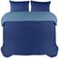 Utopia Bedding Bettwäsche 200x200 Set - Mikrofaser Bettbezug 200x200 cm + 2 Kissenbezüge 50x75 cm - Marineblau/Hellblau