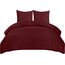 Utopia Bedding Bettwäsche 220x240 Set - Mikrofaser Bettbezug 240x220 cm + 2 Kissenbezüge 65x65 cm - Burgund