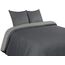 Utopia Bedding Bettwäsche 200x200 Set - Mikrofaser Bettbezug 200x200 cm + 2 Kissenbezüge 80x80 cm - Dunkelgrau/Hellgrau
