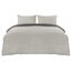 Utopia Bedding Bettwäsche 200x200 Set - Mikrofaser Bettbezug 200x200 cm + 2 Kissenbezüge 50x75 cm - Dunkelgrau/Hellgrau