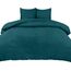 Utopia Bedding Bettwäsche 220x240 Set - Mikrofaser Bettbezug 240x220 cm + 2 Kissenbezüge 65x65 cm - Blaugrün