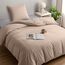 Utopia Bedding Bettwäsche 140x200 Set - Mikrofaser Bettbezug 140x200 cm + 1 Kissenbezug 65x65 cm - Beige