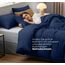 Utopia Bedding Bettwäsche 200x200 Set - Mikrofaser Bettbezug 200x200 cm + 2 Kissenbezüge 50x75 cm - Marineblau