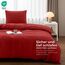Utopia Bedding Bettwäsche 135x200 Set - Mikrofaser Bettbezug 135x200 cm + 1 Kissenbezug 80x80 cm - Rot