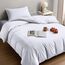 Utopia Bedding Bettwäsche 135x200 Set - Mikrofaser Bettbezug 135x200 cm + 1 Kissenbezug 50x75 cm - Weiß