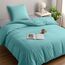 Utopia Bedding Bettwäsche 135x200 Set - Mikrofaser Bettbezug 135x200 cm + 1 Kissenbezug 80x80 cm - Spa blau