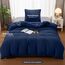 Utopia Bedding Bettwäsche 135x200 Set - Mikrofaser Bettbezug 135x200 cm + 1 Kissenbezug 80x80 cm -Blu Navy