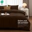 Utopia Bedding Bettwäsche 200x200 Set - Mikrofaser Bettbezug 200x200 cm + 2 Kissenbezüge 50x75 cm - Braun