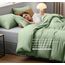 Utopia Bedding Bettwäsche 200x200 Set - Mikrofaser Bettbezug 200x200 cm + 2 Kissenbezüge 50x75 cm - Salbeigrün
