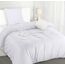 Utopia Bedding Bettwäsche 135x200 Set - Mikrofaser Bettbezug 135x200 cm + 1 Kissenbezug 80x80 cm - Weiß