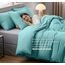 Utopia Bedding Bettwäsche 135x200 Set - Mikrofaser Bettbezug 135x200 cm + 1 Kissenbezug 80x80 cm - Spa blau