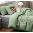 Utopia Bedding Bettwäsche 220x240 Set - Mikrofaser Bettbezug 240x220 cm + 2 Kissenbezüge 65x65 cm - Salbeigrün