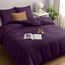 Utopia Bedding Bettwäsche Set - Mikrofaser Bettbezug 260x240 cm + 2 Kissenbezüge 65x65 cm - Lila