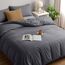 Utopia Bedding Bettwäsche 200x200 Set - Mikrofaser Bettbezug 200x200 cm + 2 Kissenbezüge 50x75 cm - Grau